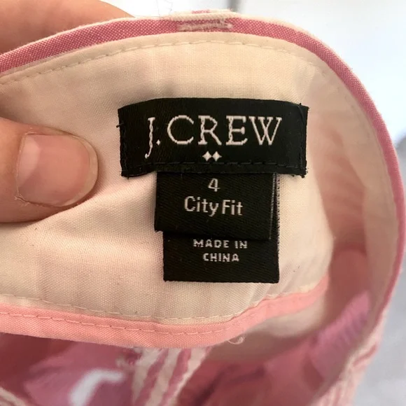 J. Crew pink seersucker shorts sz 4 - Picture 3 of 4